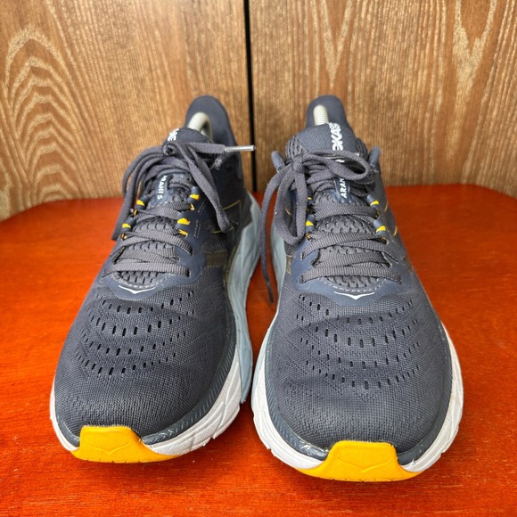 Hoka One One Arahi 5 Mens Running Shoes Size 9.5D Dark Gray Walking Athletic - Picture 4 of 11